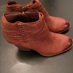 Leather booties